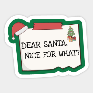 Dear Santa Kid Christmas Sticker